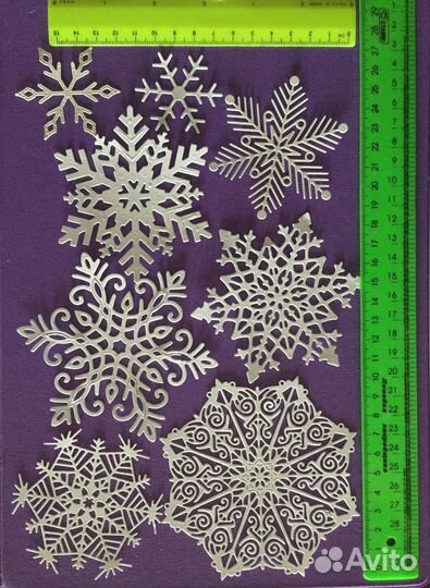 Вырубка для скрапа снежинки