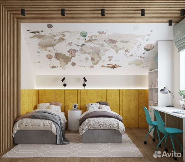 Панели, изголовья, кровати 