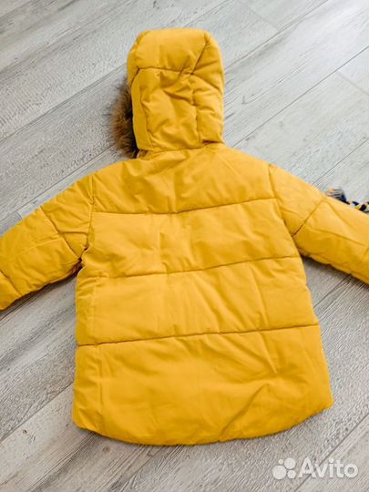 Двусторонняя куртка Zara + новая шапка Mothercare