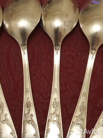 Мельхиоровый набор столовых приборов Кольчугино