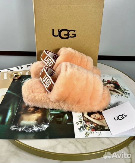 Меховые тапочки UGG Australia Fluff Yeah