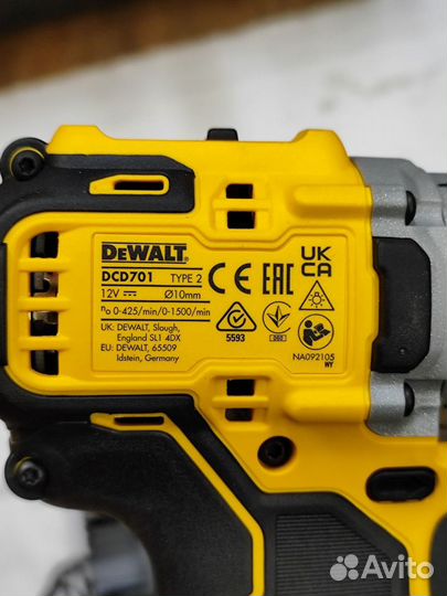 Аккумуляторная дрель шуруповёрт Dewalt DCD 701