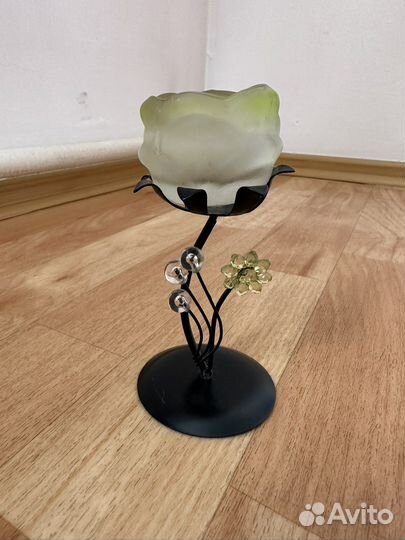 Подсвечник матовое стекло