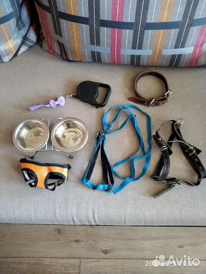 Кормушка для кошек, щенков, шлейки и поводки