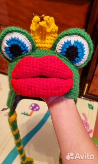 Шапка вязаная ручная работа