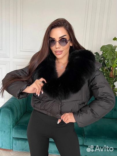 Куртка с мехом песца
