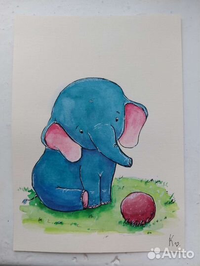 Акварельный скетч