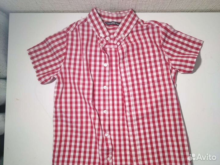 Рубашка в клеточку детская