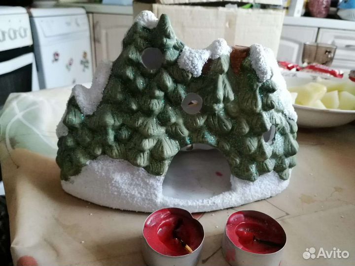 Декор для дома новогодний домик и др