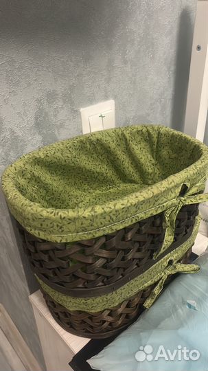 Вязанные корзинки