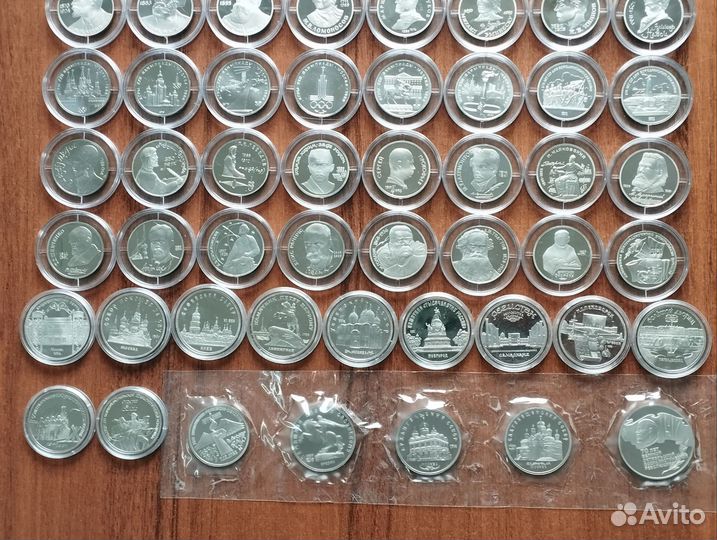 Юбилейные монеты СССР пруф полный набор