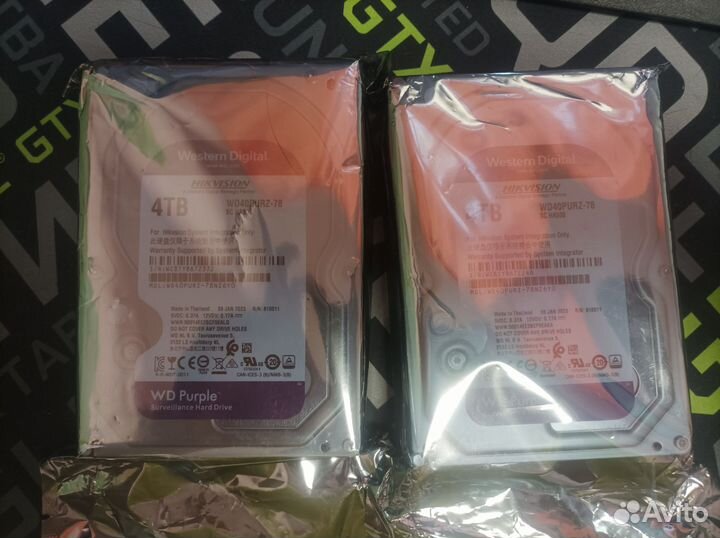 Жесткий диск HDD WD Purple 4TB