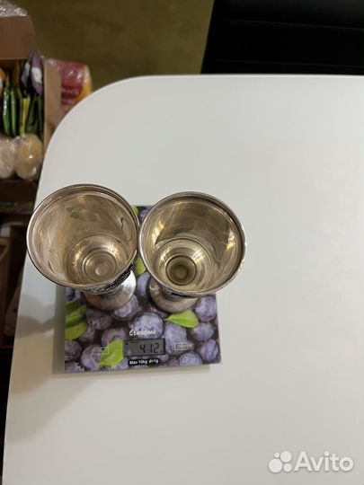 Большие серебрянные бокалы