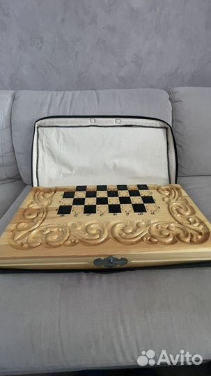Шахматы нарды ручной работы