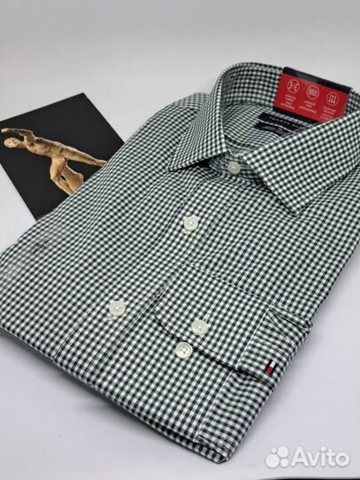 Рубашка Tommy Hilfiger оригинал L мужская США