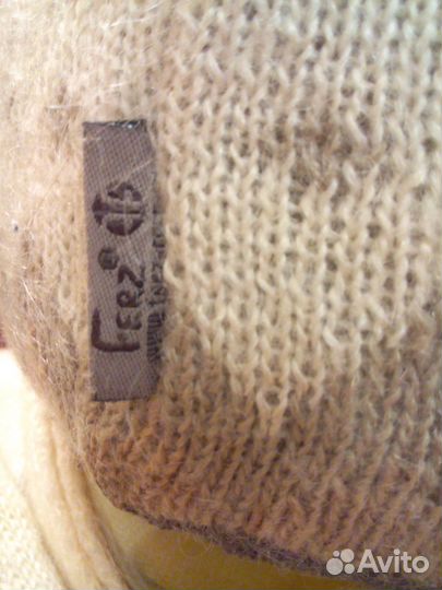 Шапка шарф варежки. Мохер