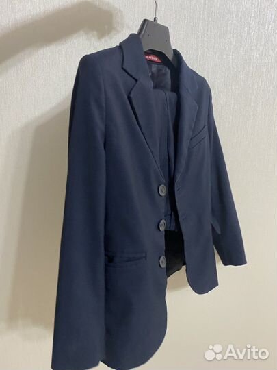 Школьный костюм для мальчика 116 122 синий