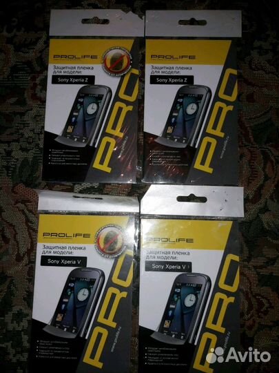 Защитные плёнки на Sony Xperia V, Z, и Sony Ericss