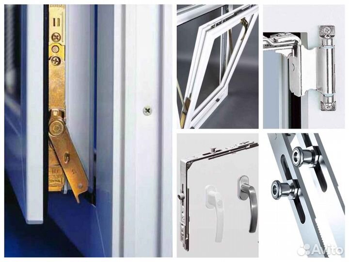 Ремонт окон, фурнитура Евро RAL5605