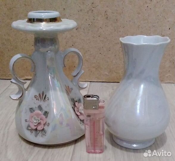 Ваза подсвечник фарфор вместе