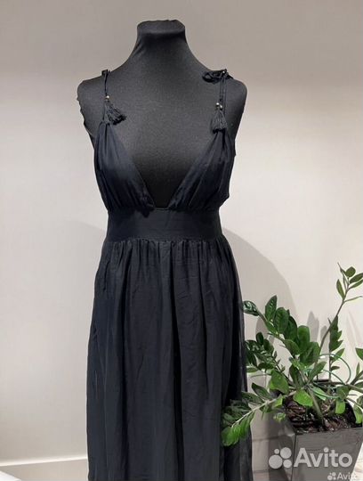 Сарафан миди чёрный в греческом стиле