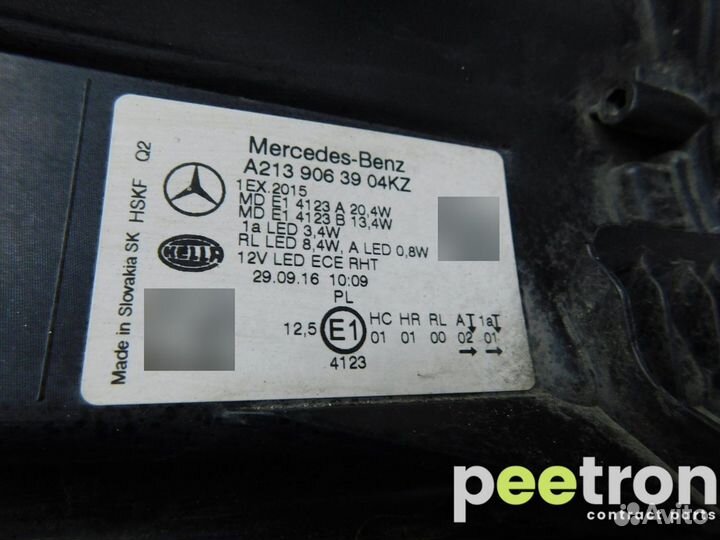 Б/У Б/У Фара левая A2139063904 mercedes-benz