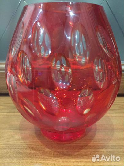 Хрусталь цветной. СССР. Рубиновый цвет