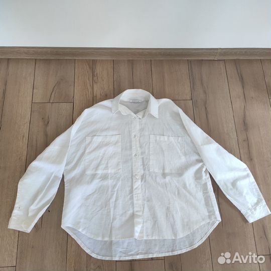 Блуза рубашка лен Marella новая XL-XXL