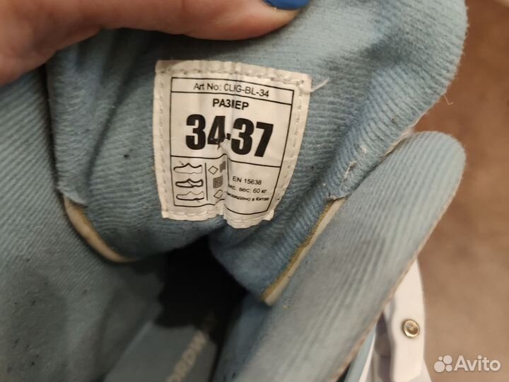 Коньки nordway раздвижные 34-37р