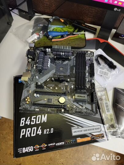 Новая на гарантии asrock B450M PRO4 / AM4