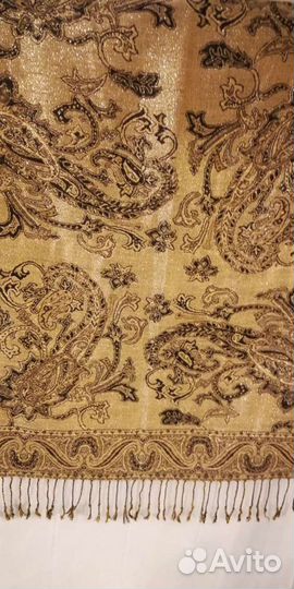 Палантин шерсть+ шелк