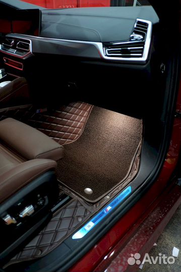 3Д коврики из экокожи BMW