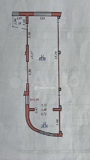 Сдам помещение свободного назначения, 120 м²
