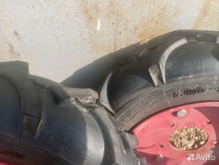 Колеса для мотоблока 4/10 + Покрышка новая