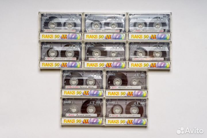 Аудиокассеты raks под перезапись