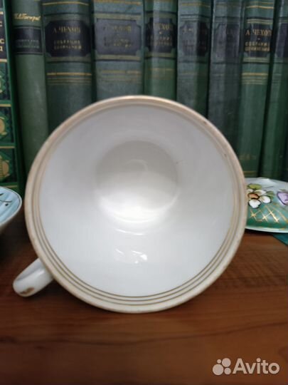 Чашка с блюдцем фарфор Кузнецов