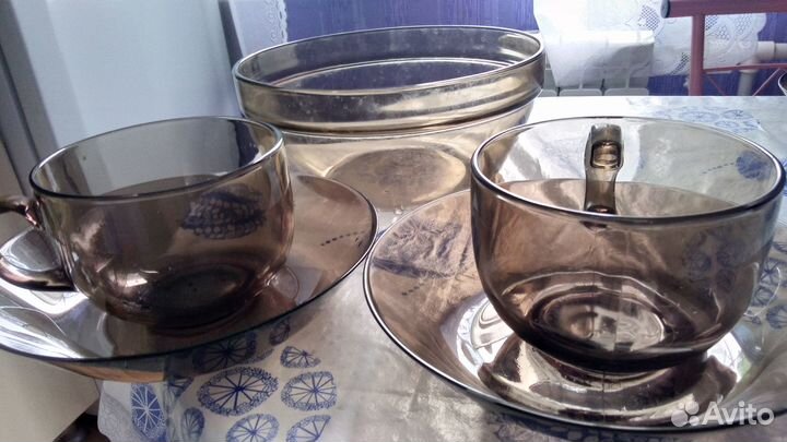 Посуда цветное стекло