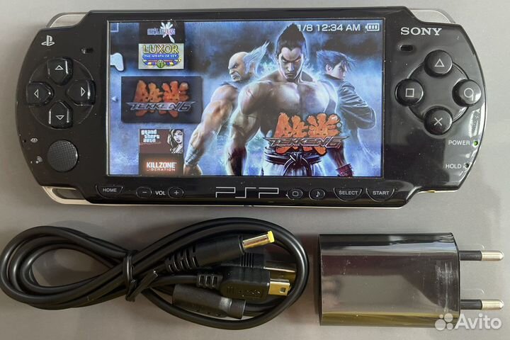 Sony Playstation PSP прошитая 150 топовых игр