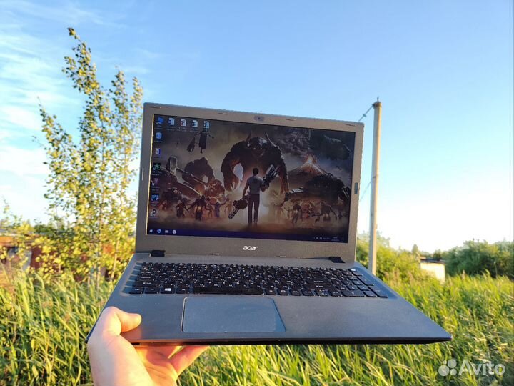 Мощный Ноутбук Acer /256ssd/8озу/W10про/держ.зар