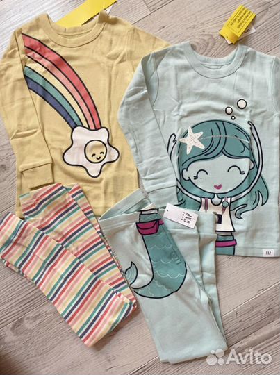 Пижамы/костюмы Gap для девочки 2,3,4 года