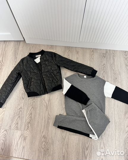 Новый Бомбер и костюм на мальчика 128-134