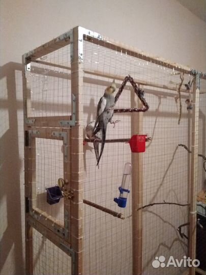 Большая клетка вольер для средних попугаев