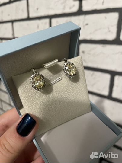 Серьги серебро