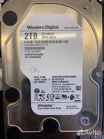 Жесткий диск HDD 3,5 500Gb ; 1Tb ; 2Tb
