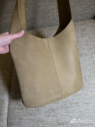 Сумка askent хобо нубук