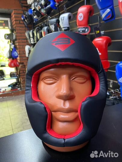 Боксерский шлем BoyBo Атака BH80 Black - Red