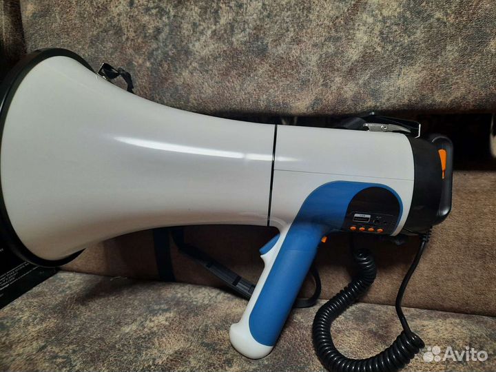 Рупор громкоговоритель мегафон портативный 100w