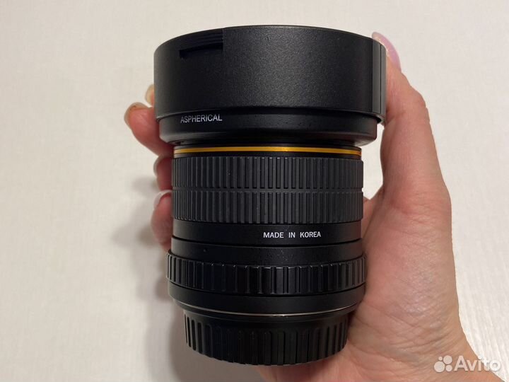 Объектив для кенон Модель samyang 8 mm f/3.5