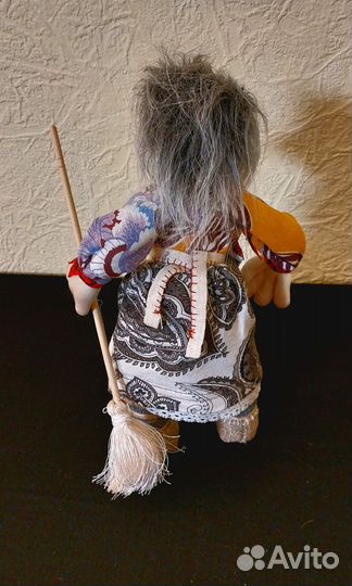 Оберег дома, баба Яга, кукла 30см hand made