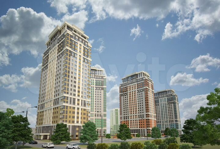 2-к. квартира, 52,1 м², 13/26 эт.